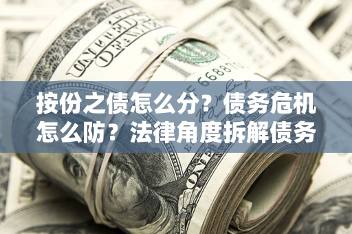 武汉按份之债怎么分？债务危机怎么防？法律角度拆解债务分配与风险自保指南