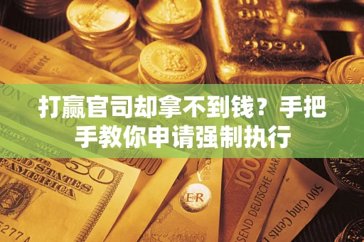 武汉打赢官司却拿不到钱？手把手教你申请强制执行