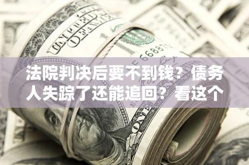 武汉法院判决后要不到钱？债务人失踪了还能追回？看这个方法！