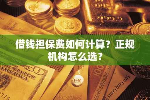 武汉借钱担保费如何计算？正规机构怎么选？