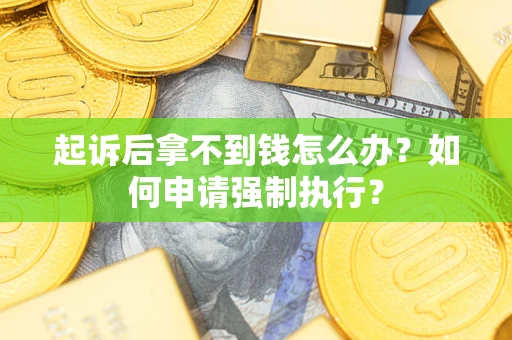 武汉起诉后拿不到钱怎么办？如何申请强制执行？