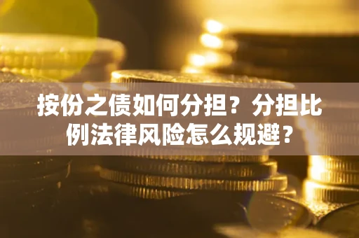 武汉按份之债如何分担？分担比例法律风险怎么规避？