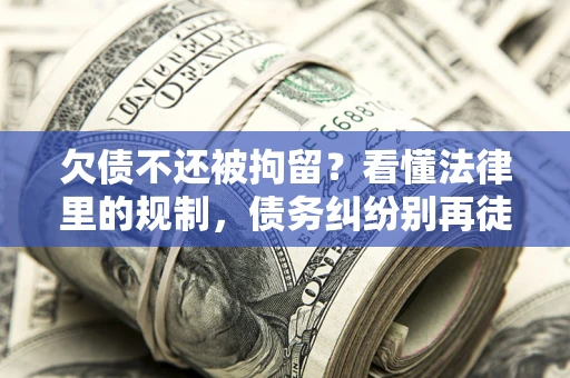 武汉欠债不还被拘留？看懂法律里的规制，债务纠纷别再徒劳奔波