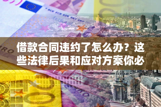 武汉借款合同违约了怎么办？这些法律后果和应对方案你必须知道
