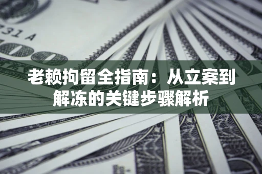 武汉老赖拘留全指南：从立案到解冻的关键步骤解析