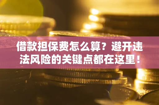 武汉借款担保费怎么算？避开违法风险的关键点都在这里！